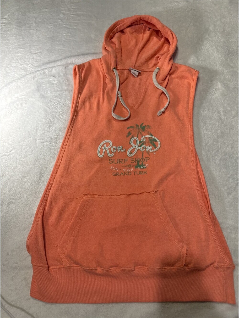 Ron Jon Surf Shop Vintage Y2K Female Muscle Tank Top Orange XL (0106)